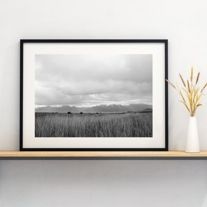 Large Montana Landscape Print, Black and white Montana Photography, Western Landscape Wall Art, Rustic Montana Home Decor, Mountain Wall Art
