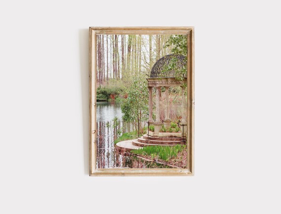 Longwood Gardens Pavilion Print, Romantic Garden Wall Art, Art for Bedroom, Pennsylvania Landscape Print
