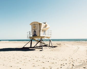 Huntington Beach photography, california photography, beach decor, beach photography, lifeguard station, boho decor