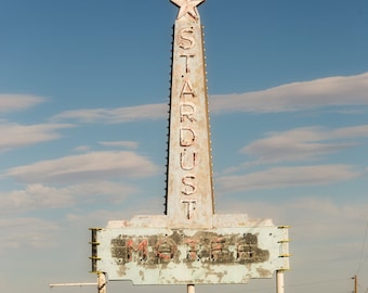 Texas photography, marfa texas, west texas , vintage sign, desert photography, texas decor, large wall art, texas prints, stardust marfa