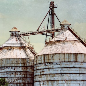 The Silos Waco Texas Wall Art Unframed Print