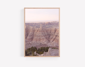Badlands National Park Photography Print, Badlands South Dakota, Badlands Wall Art, South Dakota Landscape Print, Badlands Sunrise Photo