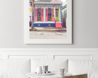 New Orleans photography | French Quarter Architecture  print | Colorful New Orleans Wall Art | New Orleans Home Decor | Architecture Art