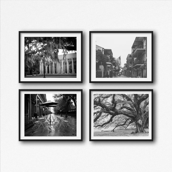SALE New Orleans Print Set, Black and White New Orleans Photography, Discounted Print Sets, New Orleans Gallery Wall 40% discount