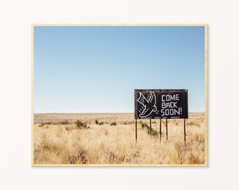 Marfa photography, marfa texas, texas wall art, west texas photography, UNFRAMED print, large wall art, guest room wall art, entryway decor