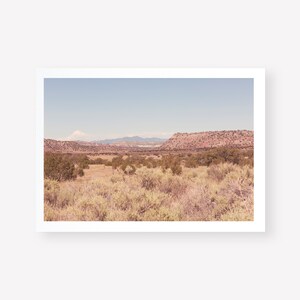 New Mexico Landscape Print, New Mexico Photography, Santa Fe Print, southwest landscape wall art, large new mexico print, boho wall art