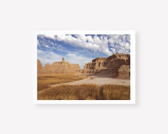 Badlands National Park Photography Print, Badlands South Dakota, Badlands Wall Art, South Dakota Landscape Print, Large Landscape Wall Art