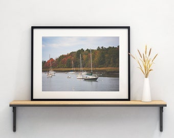 Coastal Maine Art | Kennebunkport Photography | New England Decor | Coastal Wall Art | Large wall art | Autumn in Maine