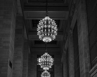 Grand Central Station Photography, New York City Prints, New York City Black and White Photography, Large Wall Art
