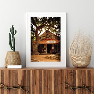 Luckenbach Texas Print, Luckenbach Post Office, Texas Dance Hall, Texas Hillcountry Print, Texas Photography, Country Music Print,