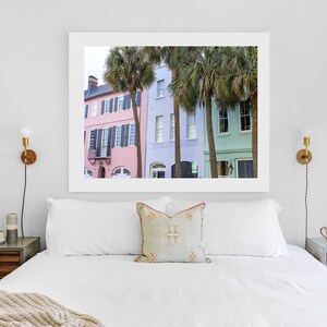 Charleston South Carolina Photography, Charleston wall art, Pretty Pastels Charleston Architecture Print, Lowcountry Art, Rainbow Row Print image 7