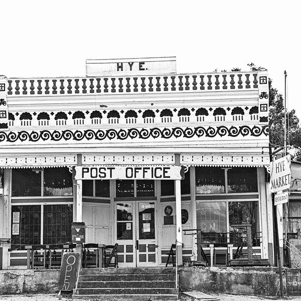 Texas Hill Country Art, Hye Post Office, Country General Store, Texas Decor, Texas photography, Texas Hillcountry prints, rustic wall decor