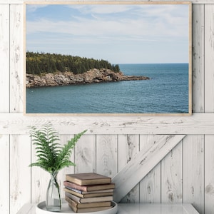 Coastal Maine Landscape, Acadia National Park, Maine Photography, Coastal Wall Decor, New England Wall Art, Rustic Maine Art, Large Wall Art