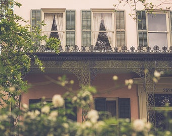 New Orleans Photography - Unframed | Garden District New Orleans | NOLA Print | Pink Wall Decor | New Orleans Architecture Print | nola art