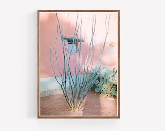 Marfa Wall Art, West Texas Photography, Cactus Wall Art, Pink Decor, Living Room Art, Texas Decor, boho wall art, southwestern photography