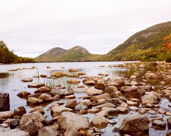Maine Landscape Photography, Autumn in Maine, Acadia National Park, large wall art,