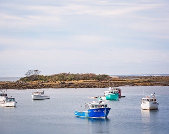 Coastal Maine Photography | Lobster Boats | New England Decor | Coastal Wall Art | Large wall art |