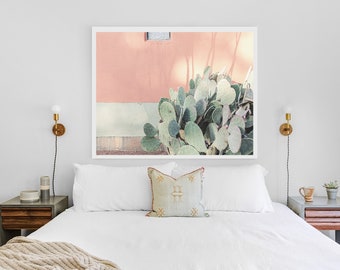 Marfa Wall Art, West Texas Photography, Cactus Wall Art, Pink Decor, Living Room Art, Texas Decor, boho wall art, southwestern photography