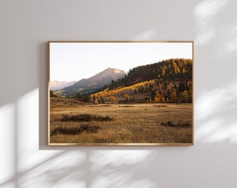 Colorado Mountain Landscape Print, San Juan Mountains Photography, Colorado Aspens Wall Art, Southwestern Colorado Print, Pagosa Springs