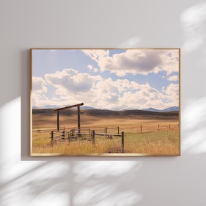 Montana photography, Montana Landscape Print, Montana Ranch Print, Rustic Western Wall Art, Large Montana Wall Art, Western Landscape print