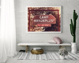 Texas Hillcountry Photography, Wanderlust Wall Art, Vintage Sign Print, Retro Decor, Hye texas Print, gift for travelers, bedroom wall print