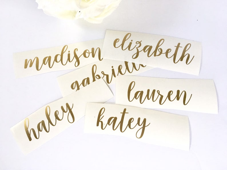 Name Decals | Custom Stickers to Personalize any Hard Smooth Surface | First name or last name vinyl decals 