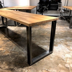 Industrial Desk / Table Legs - Adjustable Leveling Feet - Metal Table Legs