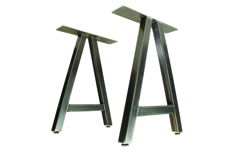 Metal Table Legs A Frame Style Set of 2 Adjustable Etsy