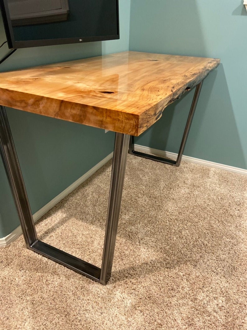 Metal Table Legs Tapered/trapezoid Style Set of 2 - Etsy