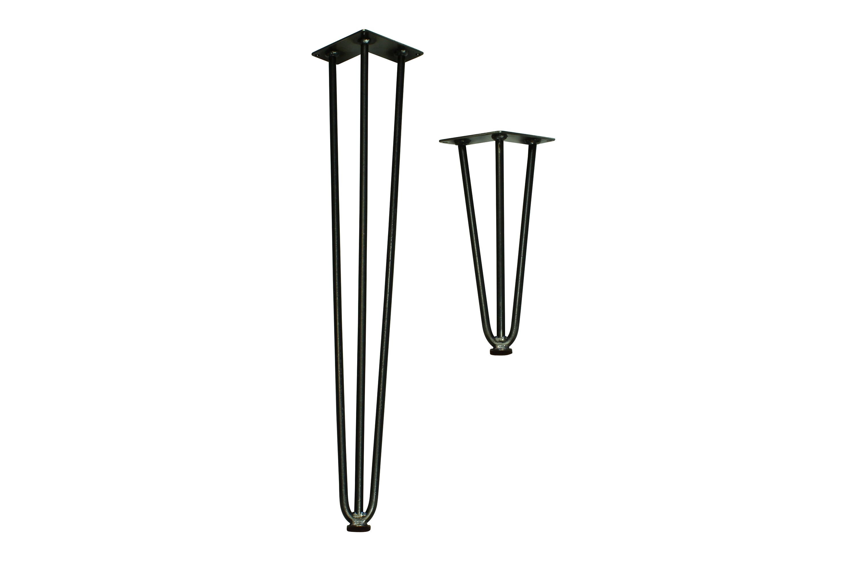 Hairpin Legs Set of 4 Round Flat Bottoms With Felt Padding Etsy UK