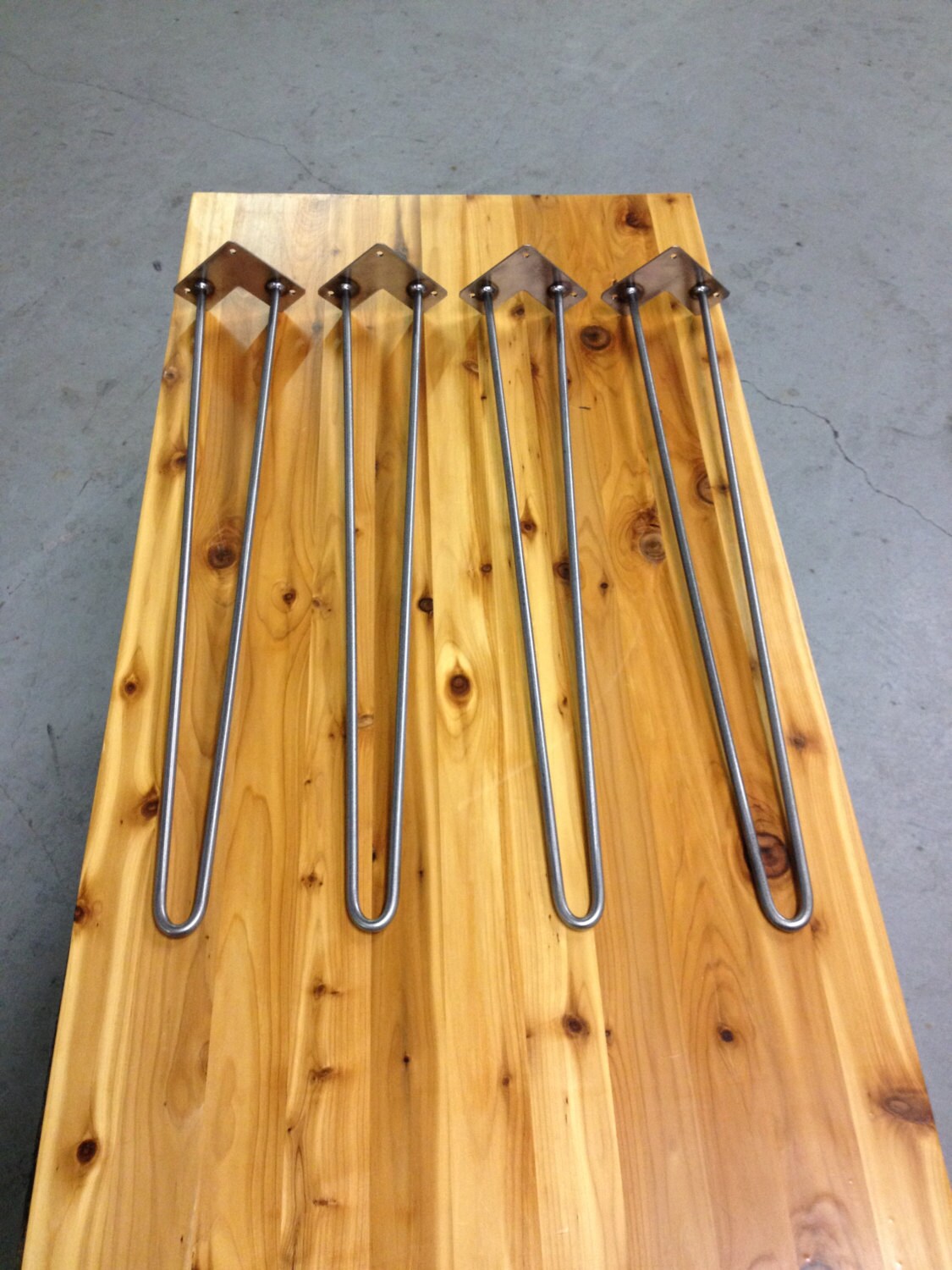 Hairpin Legs Set of 4 Clear Coated and Ready to Attach Etsy