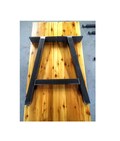 Metal Table Legs - Set of Two- A Frame Style - Adjustable Leveling Feet
