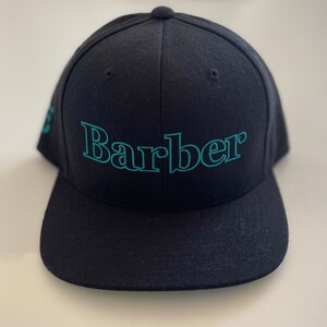Barber  Hat, Embroidered Snapback, Adjustable Cap, Barber Hat for Men and Women