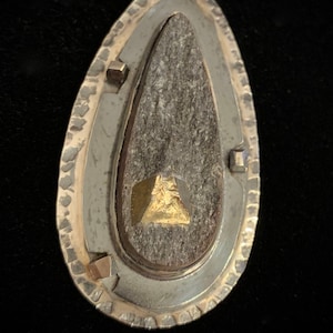 PYRITE IN SCHIST Sterling Silver Pendant