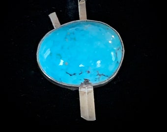 BLUE MOON TURQUOISE Sterling Silver Pendant