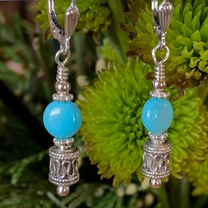 Sleeping Beauty Turquoise & Sterling Silver Earrings!