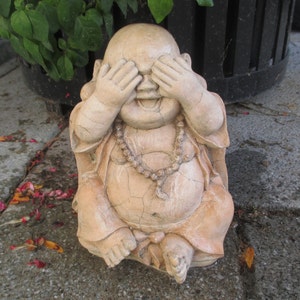 Large See No Evil Buddha Statue