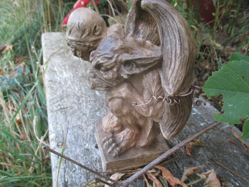 Medieval Guardian Gargoyle Statue Etsy