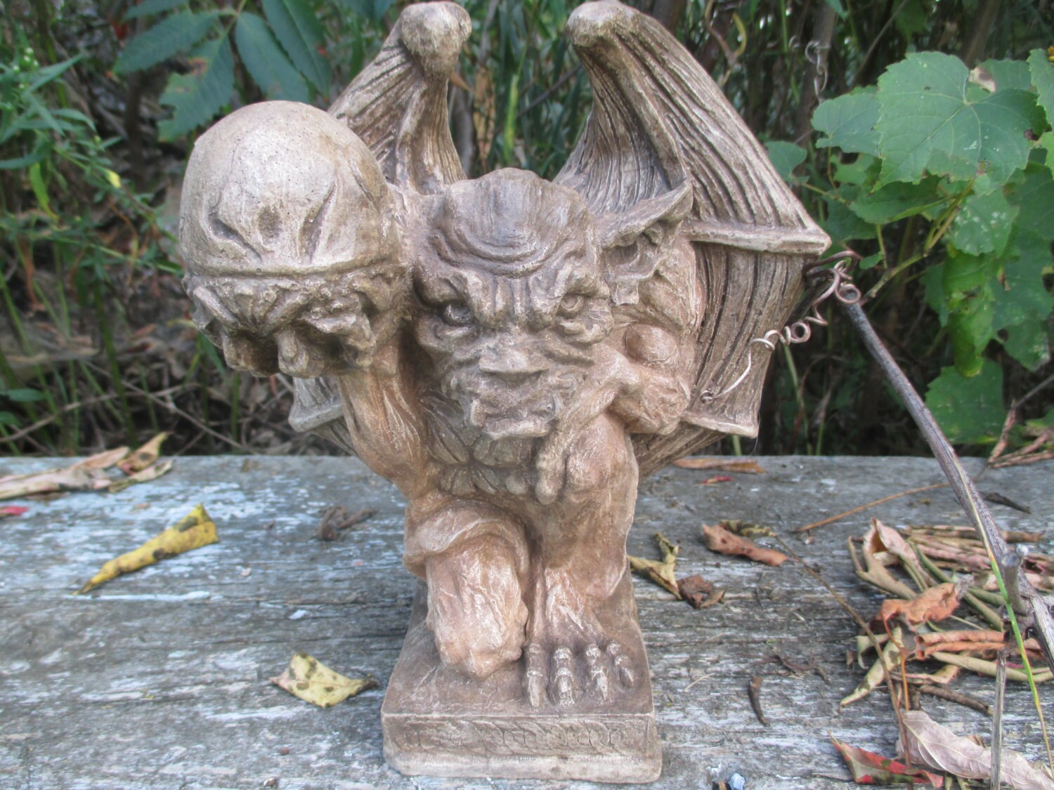 Medieval Guardian Gargoyle Statue Etsy