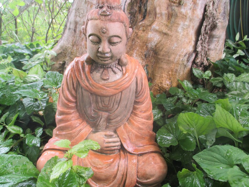 Large Kwan Yin in Meditation Statue Etsy