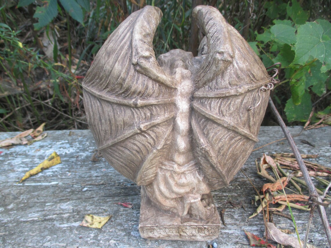 Medieval Guardian Gargoyle Statue Etsy
