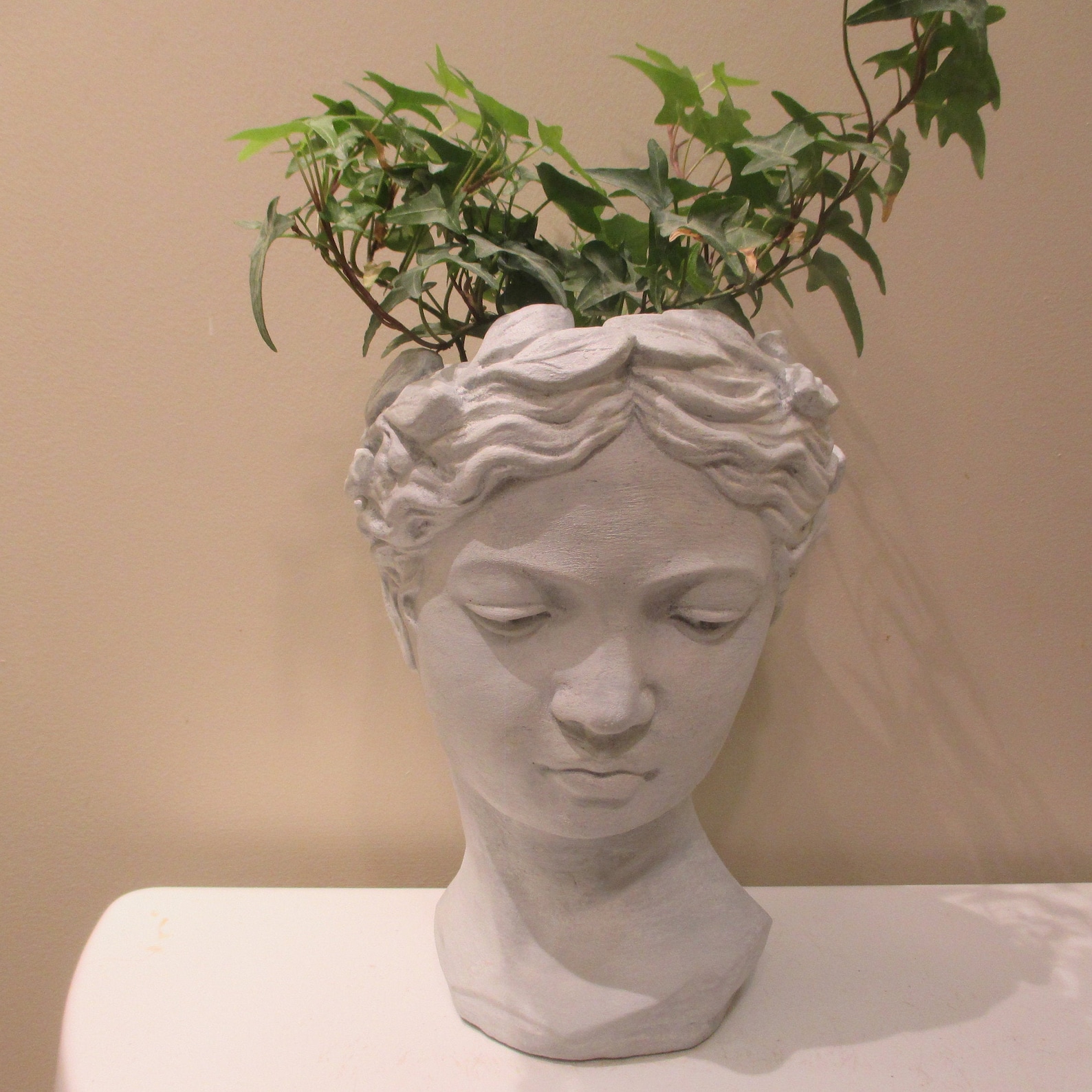 goddess bust planter