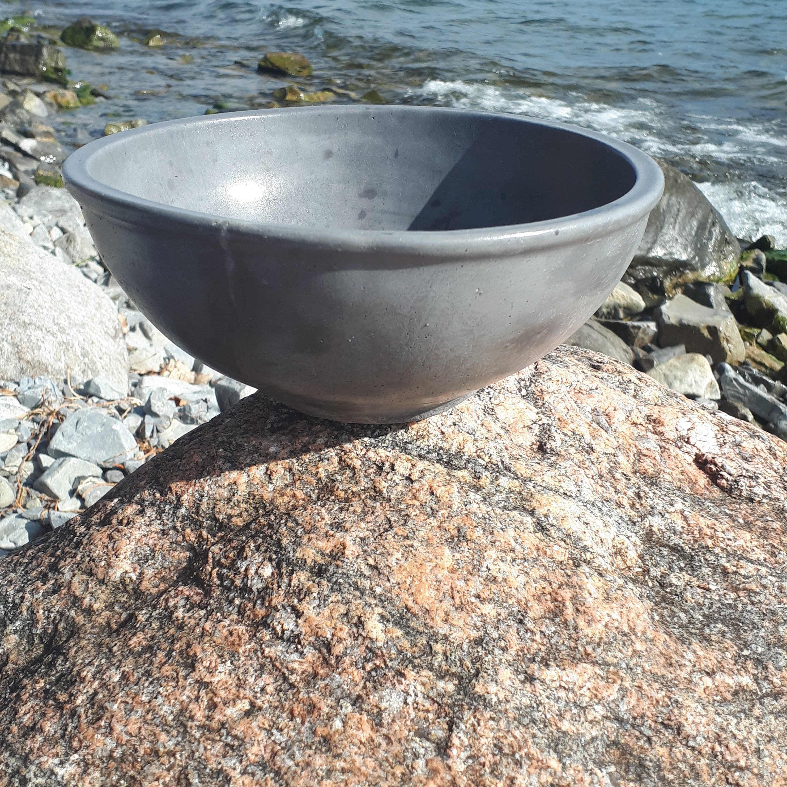 Bowl top with water