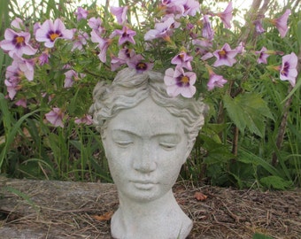 Venus Goddess Bust Planter Medium