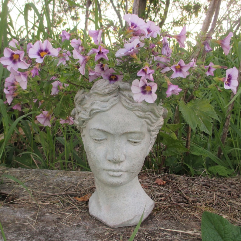 goddess bust planter