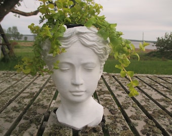 Venus Goddess Bust Planter Small