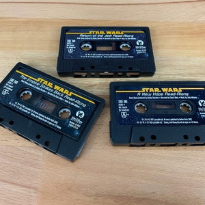 Lot of Three (3) Lucas Films 1997 STAR WARS Read Along Cassettes - No Books