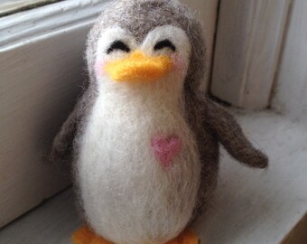 Penguin Chick - Needle Felted