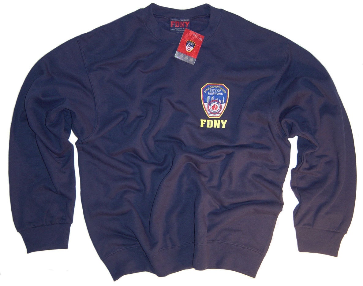 FDNY T-Shirt Long Sleeve Officially Licensed by New York City Fire Department