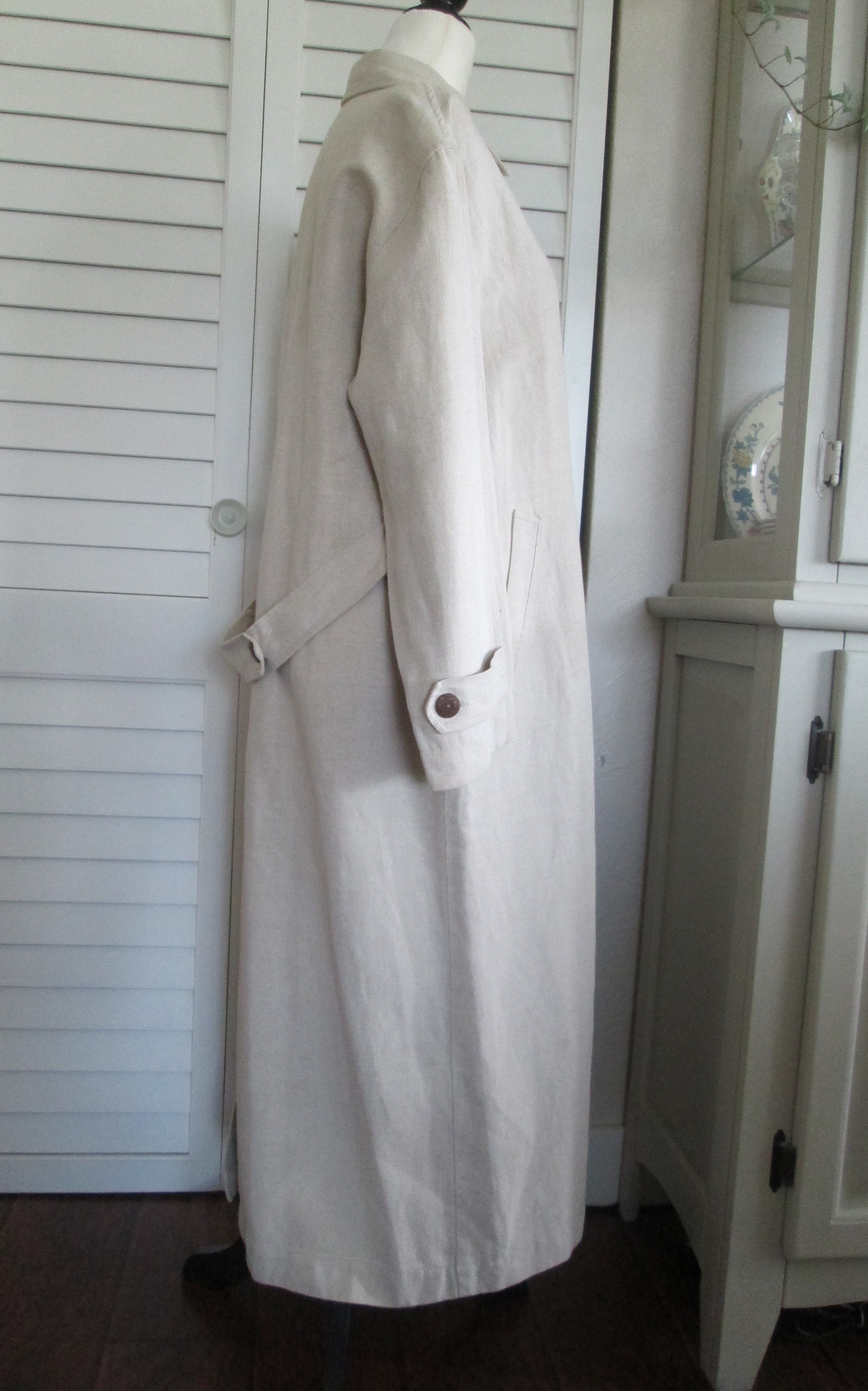 linen duster coat womens